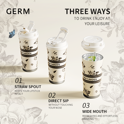 GERM Camellia Vacuum Flask 500ml