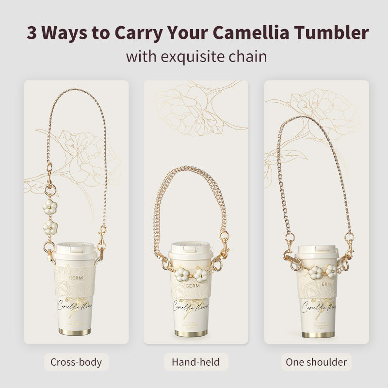 Camellia Blossom Stainless Steel Vacuum Flask 500ml