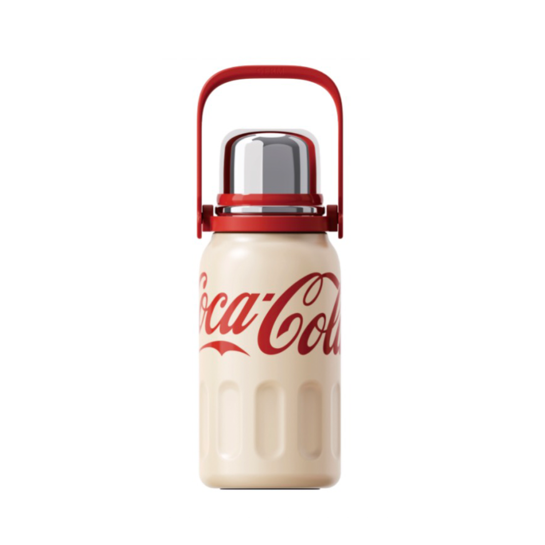 GERM x Coca-Cola Stainless Steel Vacuum Flask with handle and strap