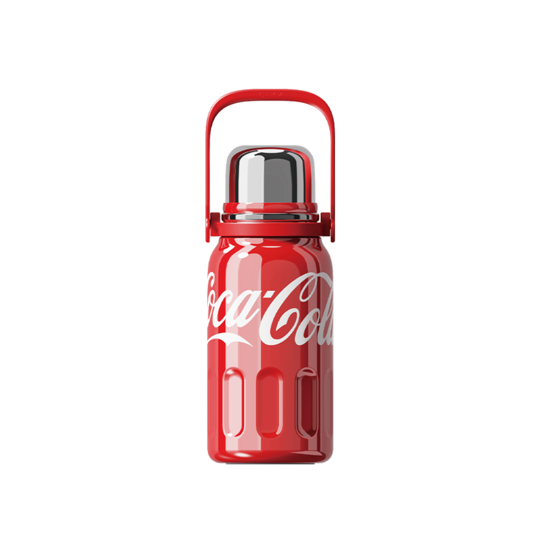 GERM x Coca-Cola Stainless Steel Vacuum Flask with handle and strap