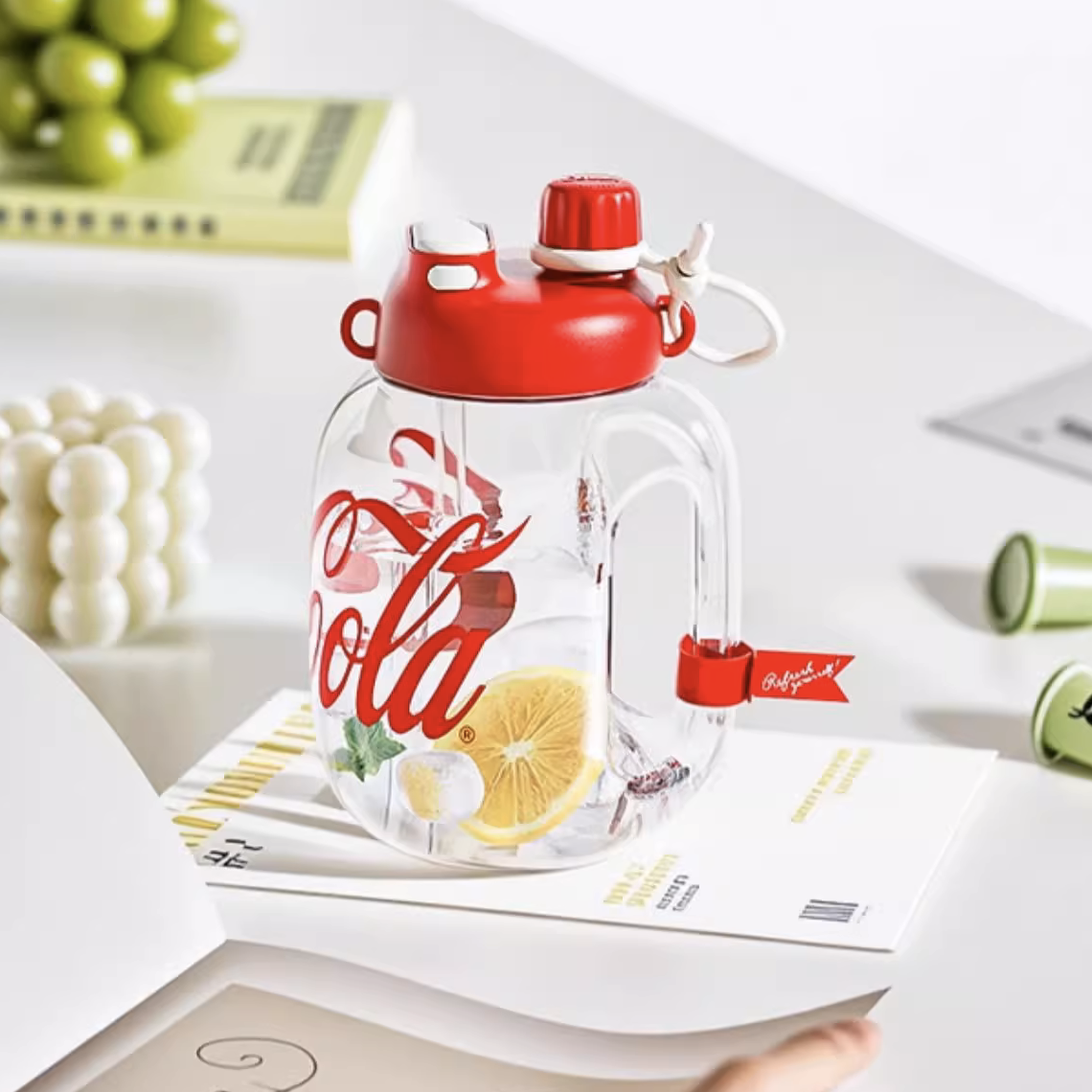 Coca-Cola Happy Tritan Bottle with Handle 1400ml