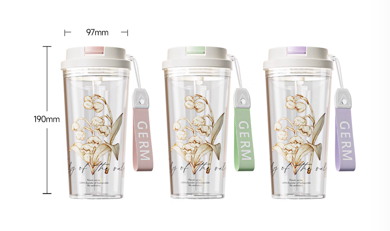 Lily of The Valley Tritan Water Bottle 520ml