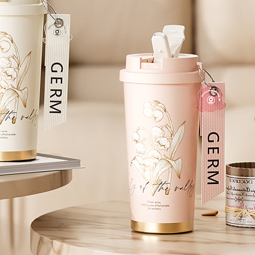 Lily of the Valley Floral Vacuum Flask 500ml