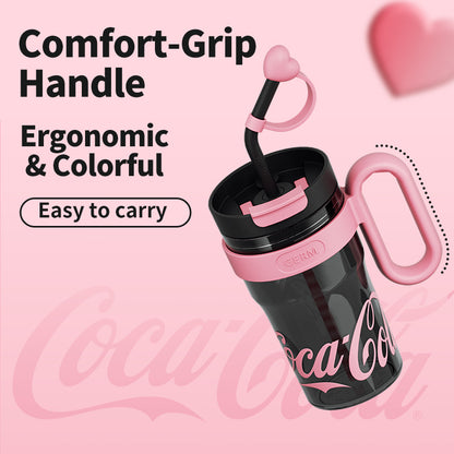 Coca Cola Tritan Flask with Handle and Straw 800ml