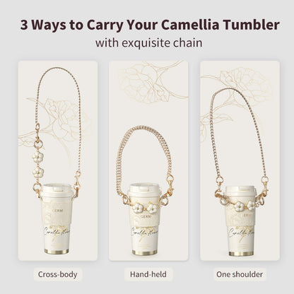 Camellia Blossom Stainless Steel Vacuum Flask 500ml