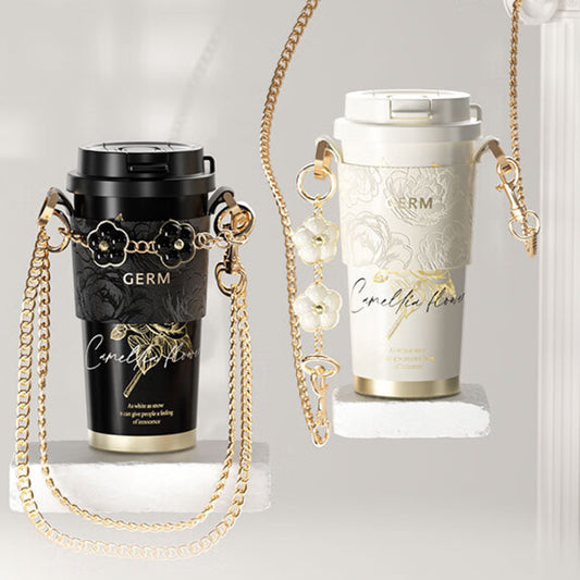 Camellia Blossom Stainless Steel Vacuum Flask 500ml
