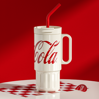 GERM x Coca-Cola Stainless Steel Jumbo Travel Mug with Handle 1200ml