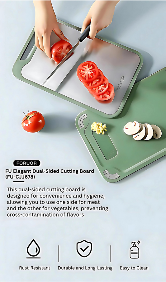 FORUOR Elegant Lightweight Dual-Sided Cutting Board