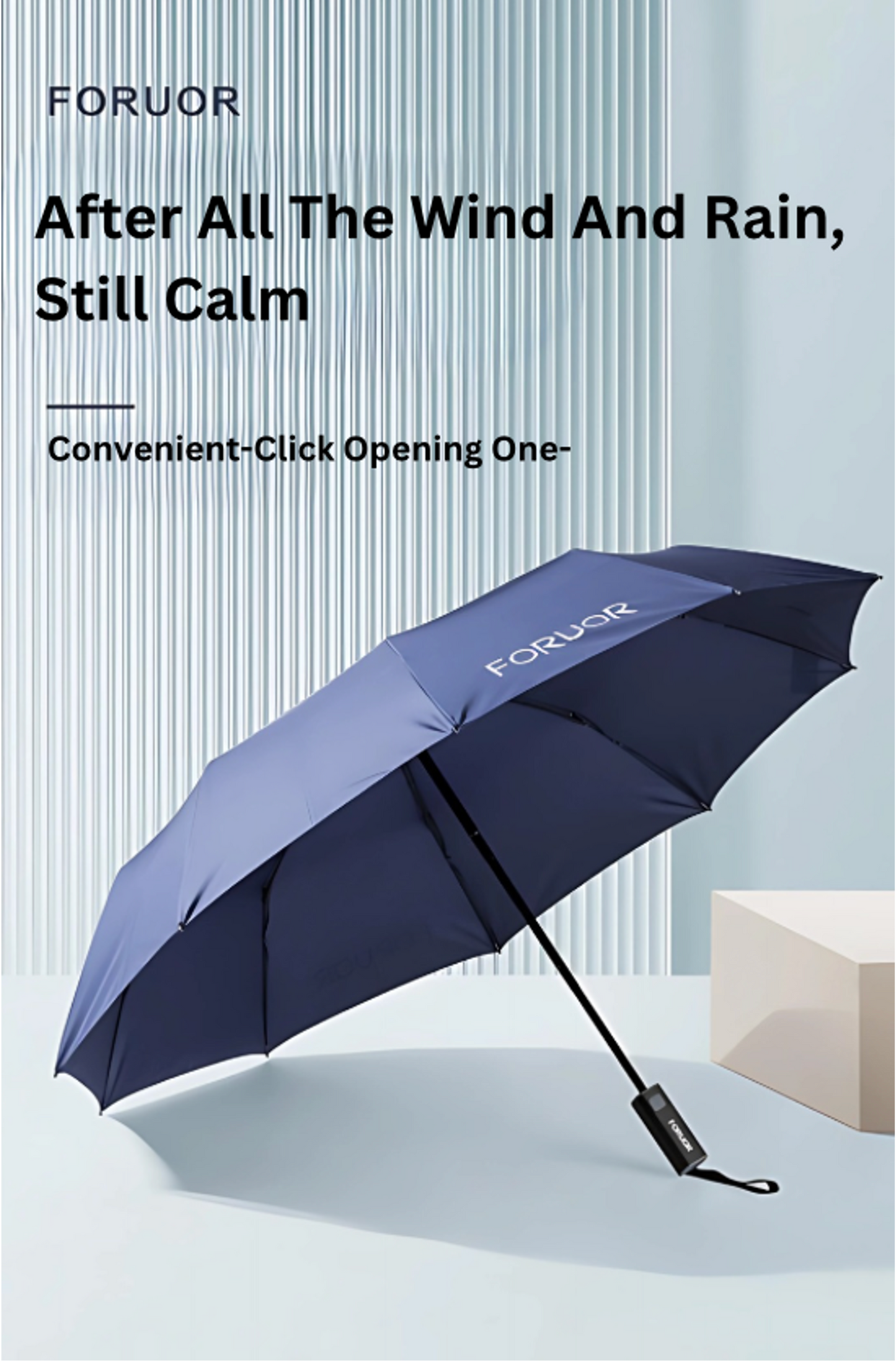 FORUOR Cool Trendy Wind-Resistant Automatic Umbrella