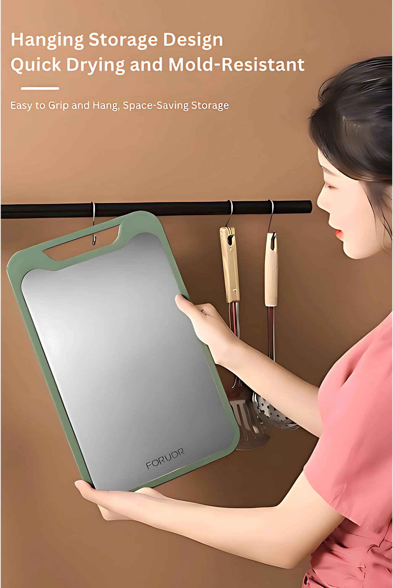 FORUOR Elegant Lightweight Dual-Sided Cutting Board