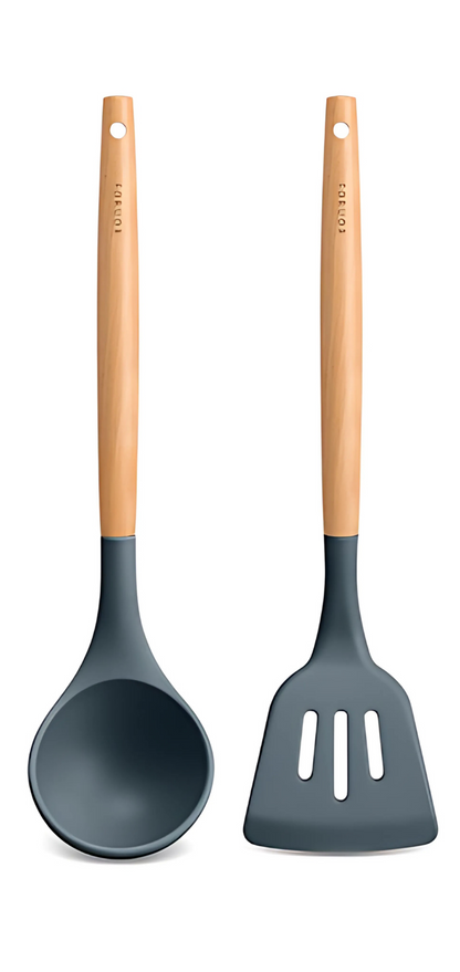 FORUOR FU CHER Silicone Kitchenware Set Of 2