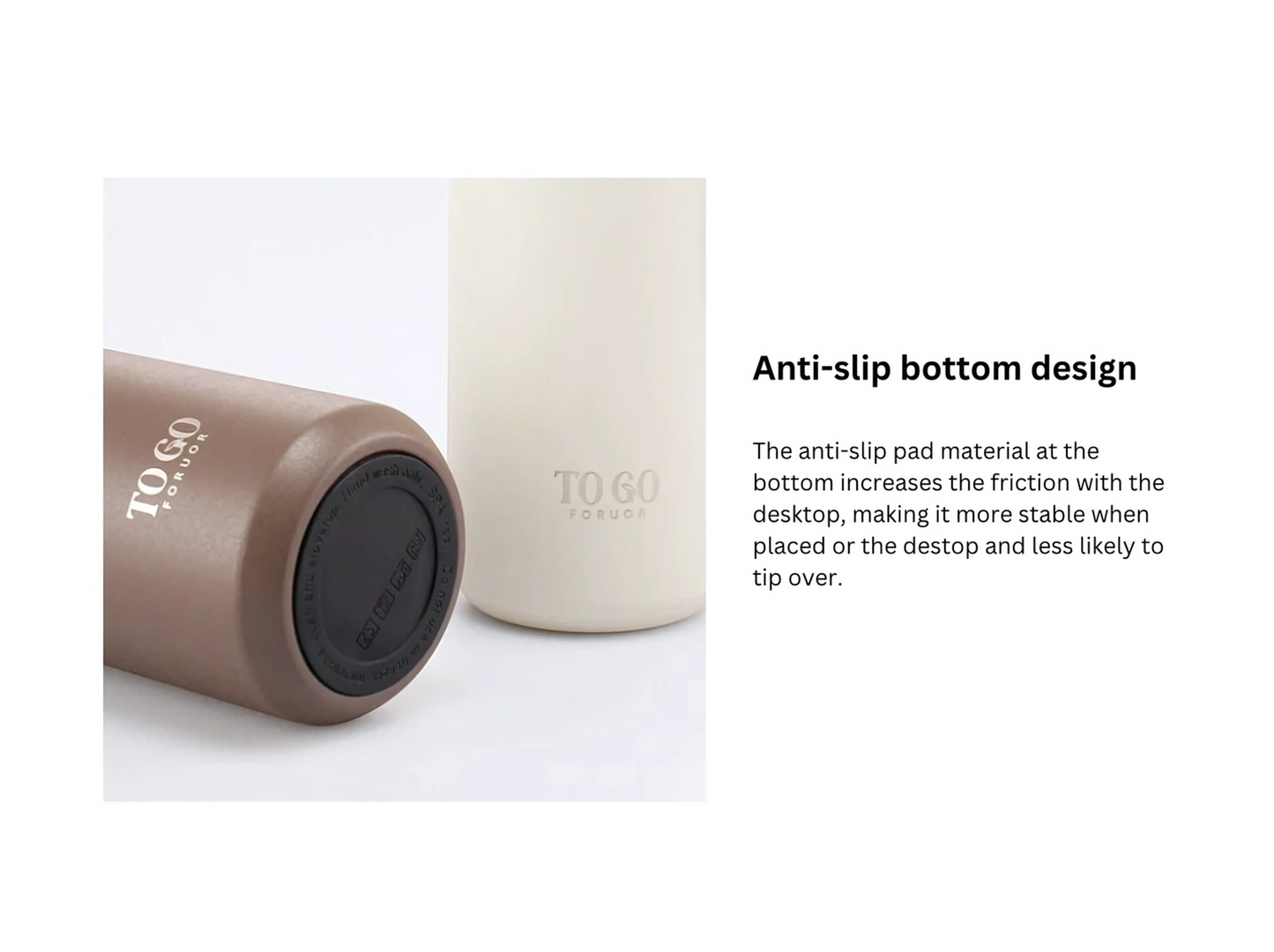 FORUOR Stainless Steel Portable Tea Cup