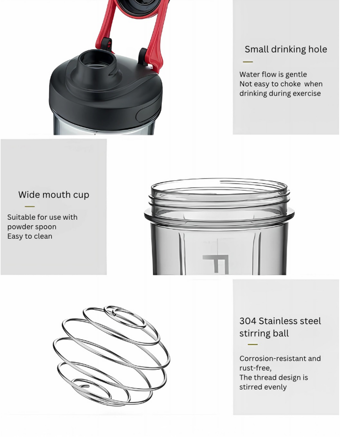 FORUOR Cool Trendy Sports Shaker Bottle