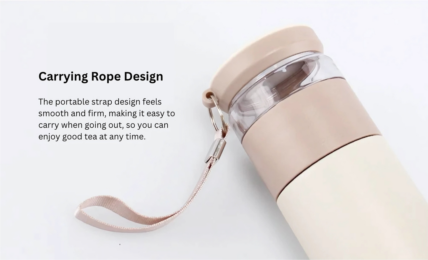 FORUOR Stainless Steel Portable Tea Cup