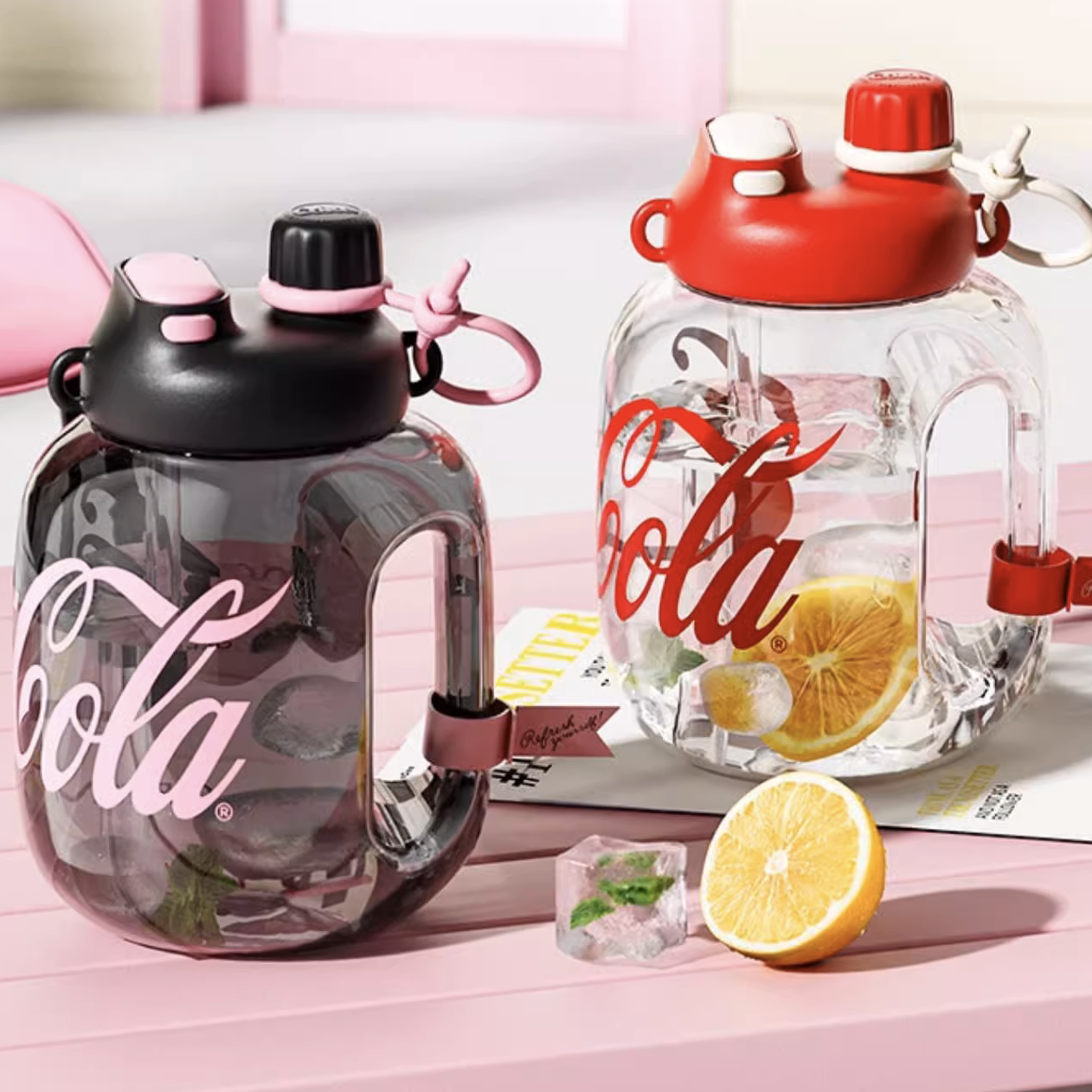 Coca-Cola Happy Tritan Bottle with Handle 1400ml