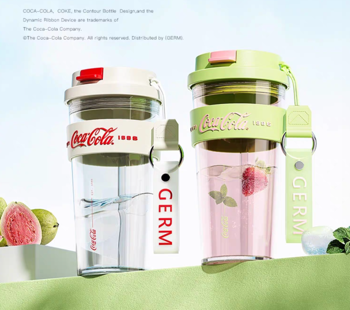 Coca-Cola Tritan Water Bottle with Strap 520ml