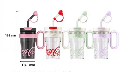 Coca Cola Tritan Flask with Handle and Straw 800ml
